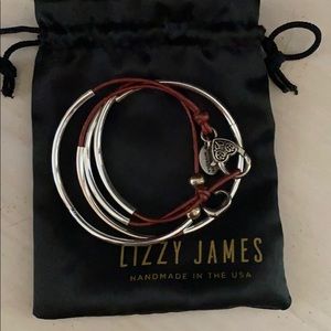 Lizzy James dark red bracelet / necklace